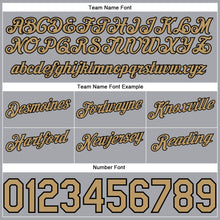 Load image into Gallery viewer, Custom Gray Black Pinstripe Old Gold-Black Authentic Basketball Shorts