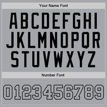 Load image into Gallery viewer, Custom Gray Gray-Black Authentic Throwback Basketball Jersey