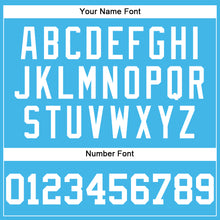 Load image into Gallery viewer, Custom Sky Blue White Authentic Baseball Jersey