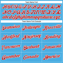 Load image into Gallery viewer, Custom Sky Blue Red-White Performance T-Shirt