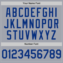 Load image into Gallery viewer, Custom Gray Royal Authentic Sleeveless Baseball Jersey