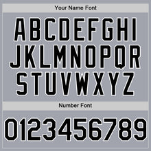 Load image into Gallery viewer, Custom Gray Black-White Authentic Sleeveless Baseball Jersey