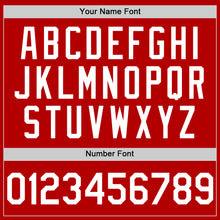 Load image into Gallery viewer, Custom Red White Authentic Sleeveless Baseball Jersey