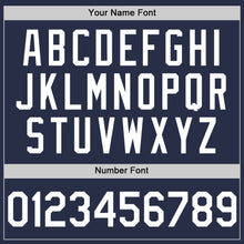 Load image into Gallery viewer, Custom Navy White Authentic Sleeveless Baseball Jersey