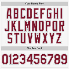 Load image into Gallery viewer, Custom White Crimson-Gray Authentic Sleeveless Baseball Jersey