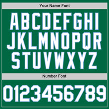 Load image into Gallery viewer, Custom Kelly Green White-Light Blue Authentic Sleeveless Baseball Jersey