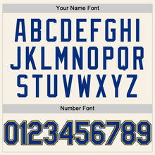 Load image into Gallery viewer, Custom Cream Royal-Gold Authentic Sleeveless Baseball Jersey