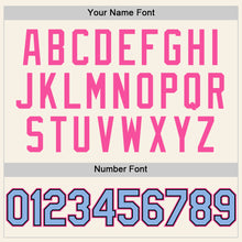 Load image into Gallery viewer, Custom Cream Light Blue Black-Pink Authentic Sleeveless Baseball Jersey