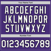 Load image into Gallery viewer, Custom Purple White-Black Authentic Sleeveless Baseball Jersey