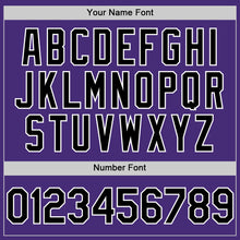 Load image into Gallery viewer, Custom Purple Black-Gray Authentic Sleeveless Baseball Jersey