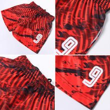 Load image into Gallery viewer, Custom Red White-Black Sublimation Soccer Uniform Jersey