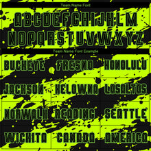 Load image into Gallery viewer, Custom Neon Green Black Sublimation Soccer Uniform Jersey