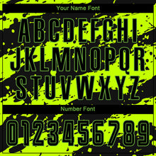 Load image into Gallery viewer, Custom Neon Green Black Sublimation Soccer Uniform Jersey