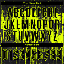 Load image into Gallery viewer, Custom Neon Green Black Sublimation Soccer Uniform Jersey