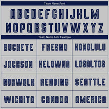 Load image into Gallery viewer, Custom Gray Navy Sublimation Fade Fashion Soccer Uniform Jersey