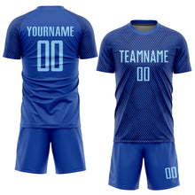 Load image into Gallery viewer, Custom Royal Light Blue Sublimation Soccer Uniform Jersey