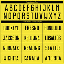 Load image into Gallery viewer, Custom Gold Black Sublimation Soccer Uniform Jersey