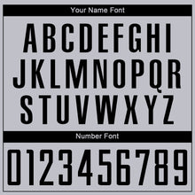 Load image into Gallery viewer, Custom Gray Black-White Sublimation Soccer Uniform Jersey