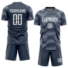 Load image into Gallery viewer, Custom Steel Gray White Sublimation Soccer Uniform Jersey