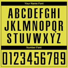 Load image into Gallery viewer, Custom Gold Black Sublimation Soccer Uniform Jersey