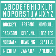 Load image into Gallery viewer, Custom Aqua White Sublimation Soccer Uniform Jersey