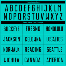 Load image into Gallery viewer, Custom Aqua Black Sublimation Soccer Uniform Jersey