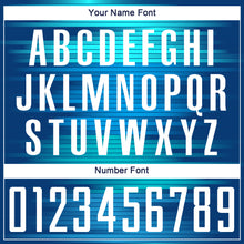 Load image into Gallery viewer, Custom Light Blue White-US Navy Blue Sublimation Soccer Uniform Jersey