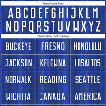 Load image into Gallery viewer, Custom Royal White-Navy Sublimation Soccer Uniform Jersey