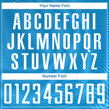 Load image into Gallery viewer, Custom Light Blue White-Black Sublimation Soccer Uniform Jersey