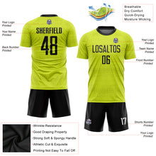 Load image into Gallery viewer, Custom Gold Black-White Sublimation Soccer Uniform Jersey