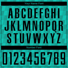 Load image into Gallery viewer, Custom Teal Black Sublimation Soccer Uniform Jersey