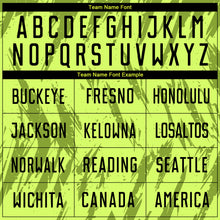 Load image into Gallery viewer, Custom Neon Green Black-Olive Sublimation Soccer Uniform Jersey