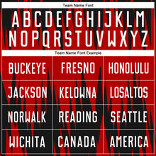 Load image into Gallery viewer, Custom Red White-Black Sublimation Soccer Uniform Jersey