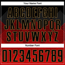 Load image into Gallery viewer, Custom Red Black-Old Gold Sublimation Soccer Uniform Jersey