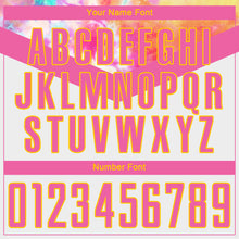 Load image into Gallery viewer, Custom White Pink-Gold Sublimation Soccer Uniform Jersey