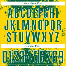 Load image into Gallery viewer, Custom Green Green-Gold Sublimation Soccer Uniform Jersey