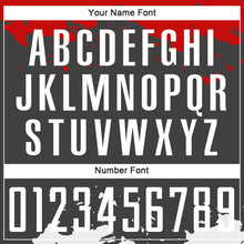 Load image into Gallery viewer, Custom Black White-Red Sublimation Soccer Uniform Jersey