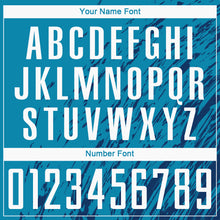 Load image into Gallery viewer, Custom Panther Blue White-Black Sublimation Soccer Uniform Jersey