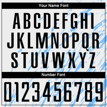 Load image into Gallery viewer, Custom White Black-Light Blue Sublimation Soccer Uniform Jersey