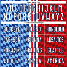 Load image into Gallery viewer, Custom Figure White-Royal Sublimation Soccer Uniform Jersey