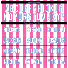 Load image into Gallery viewer, Custom Pink White-Light Blue Sublimation Soccer Uniform Jersey