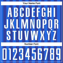 Load image into Gallery viewer, Custom Royal White Sublimation Soccer Uniform Jersey