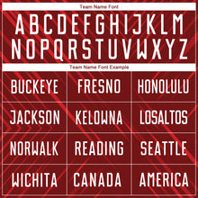 Load image into Gallery viewer, Custom Red White Sublimation Soccer Uniform Jersey