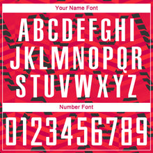 Load image into Gallery viewer, Custom Red White-Black Sublimation Soccer Uniform Jersey