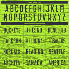 Load image into Gallery viewer, Custom Neon Green Black Sublimation Soccer Uniform Jersey