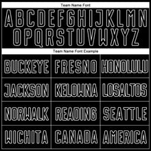 Load image into Gallery viewer, Custom Gold Black-White Sublimation Split Fashion Soccer Uniform Jersey