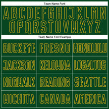 Load image into Gallery viewer, Custom White Green-Gold Sublimation Split Fashion Soccer Uniform Jersey