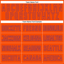 Load image into Gallery viewer, Custom White Orange-Purple Sublimation Split Fashion Soccer Uniform Jersey