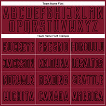 Load image into Gallery viewer, Custom White Crimson-Black Sublimation Split Fashion Soccer Uniform Jersey