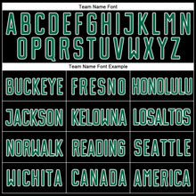 Load image into Gallery viewer, Custom Black Kelly Green-White Sublimation Split Fashion Soccer Uniform Jersey